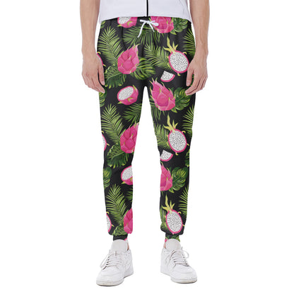 Tropical Pitaya Pattern Print Scuba Joggers