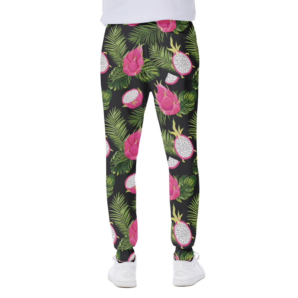 Tropical Pitaya Pattern Print Scuba Joggers