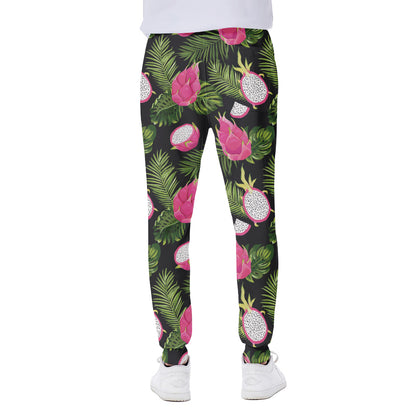 Tropical Pitaya Pattern Print Scuba Joggers