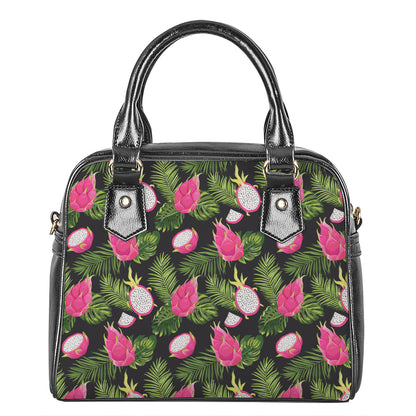 Tropical Pitaya Pattern Print Shoulder Handbag