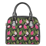 Tropical Pitaya Pattern Print Shoulder Handbag
