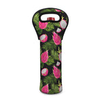 Tropical Pitaya Pattern Print Single Neoprene Wine Tote