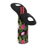 Tropical Pitaya Pattern Print Single Neoprene Wine Tote
