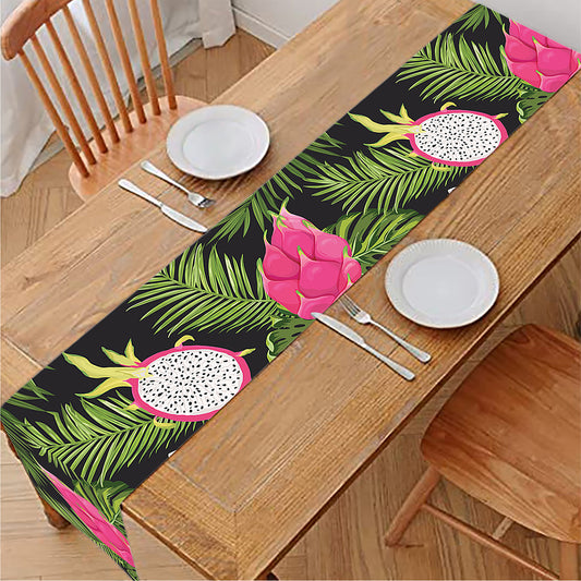Tropical Pitaya Pattern Print Table Runner