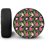 Tropical Pitaya Pattern Print Tire Cover