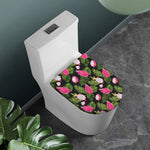 Tropical Pitaya Pattern Print Toilet Lid Cover