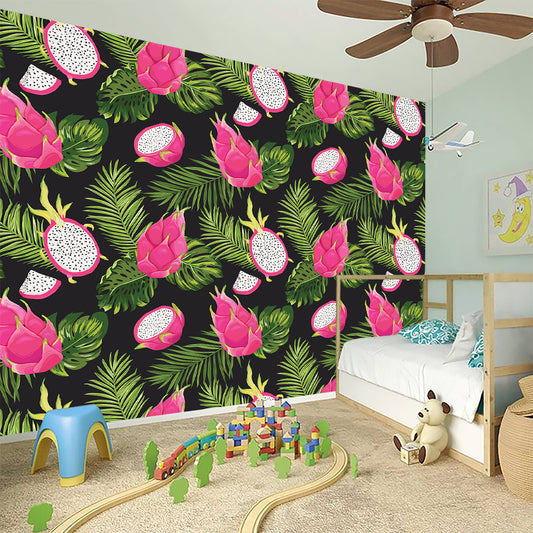 Tropical Pitaya Pattern Print Wall Sticker