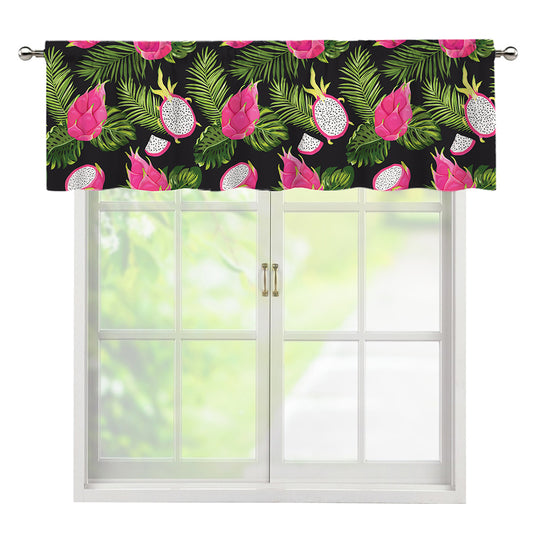Tropical Pitaya Pattern Print Window Valance