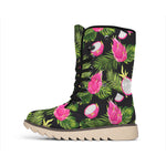 Tropical Pitaya Pattern Print Winter Boots