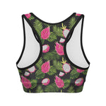 Tropical Pitaya Pattern Print Women's Sports Bra