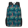 Tropical Plants Hawaii Pattern Print 17 Inch Backpack