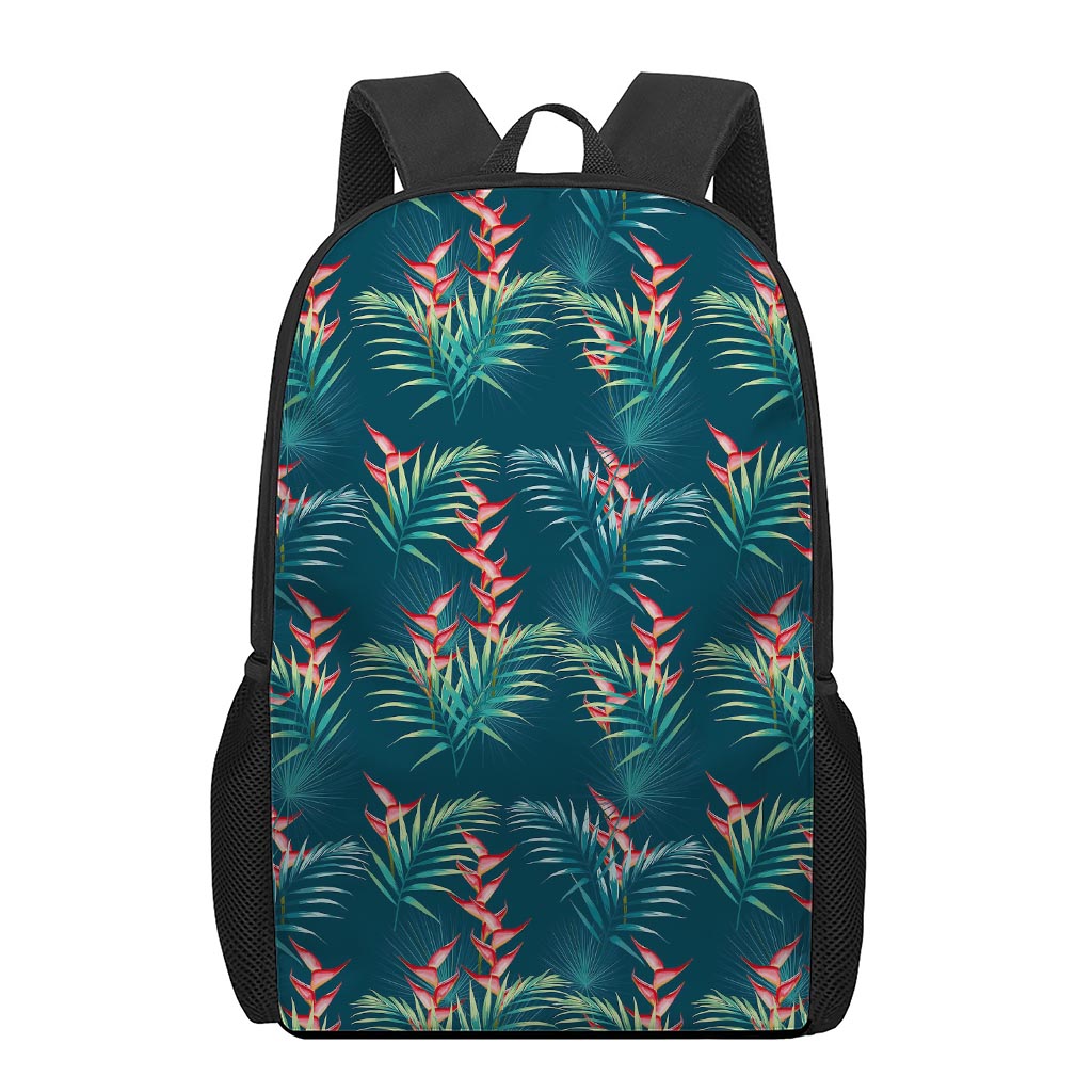 Tropical Plants Hawaii Pattern Print 17 Inch Backpack