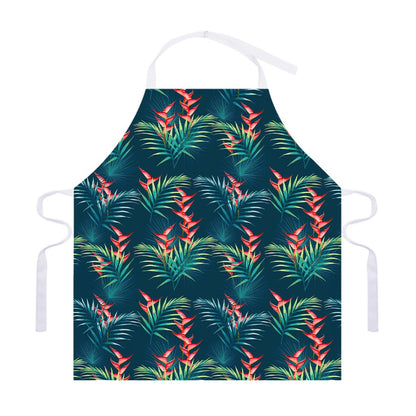 Tropical Plants Hawaii Pattern Print Adjustable Apron