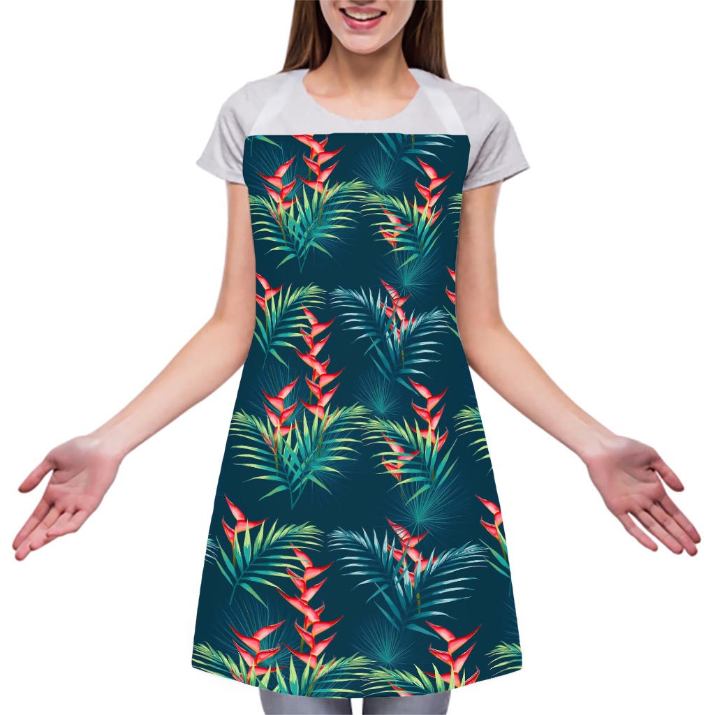 Tropical Plants Hawaii Pattern Print Adjustable Apron