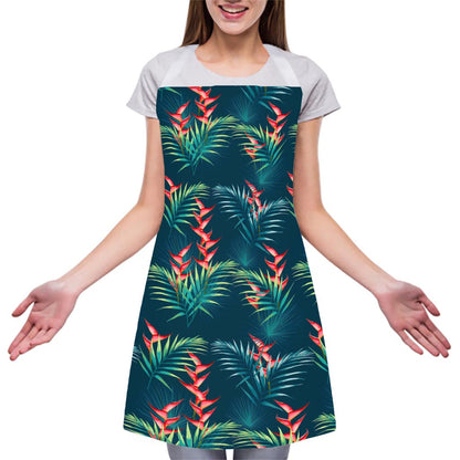 Tropical Plants Hawaii Pattern Print Adjustable Apron