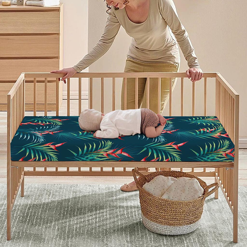 Tropical Plants Hawaii Pattern Print Baby Crib Sheet