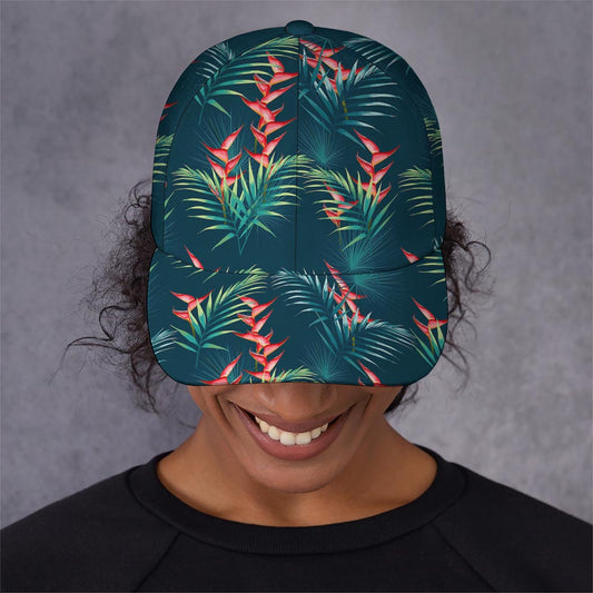 Tropical Plants Hawaii Pattern Print Baseball Cap