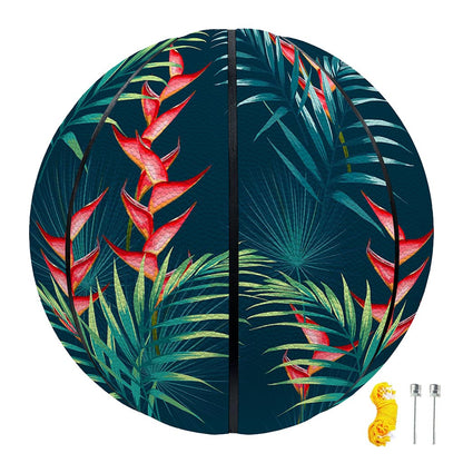 Tropical Plants Hawaii Pattern Print Basketball
