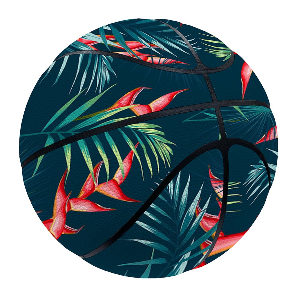 Tropical Plants Hawaii Pattern Print Basketball