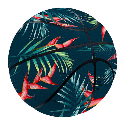 Tropical Plants Hawaii Pattern Print Basketball