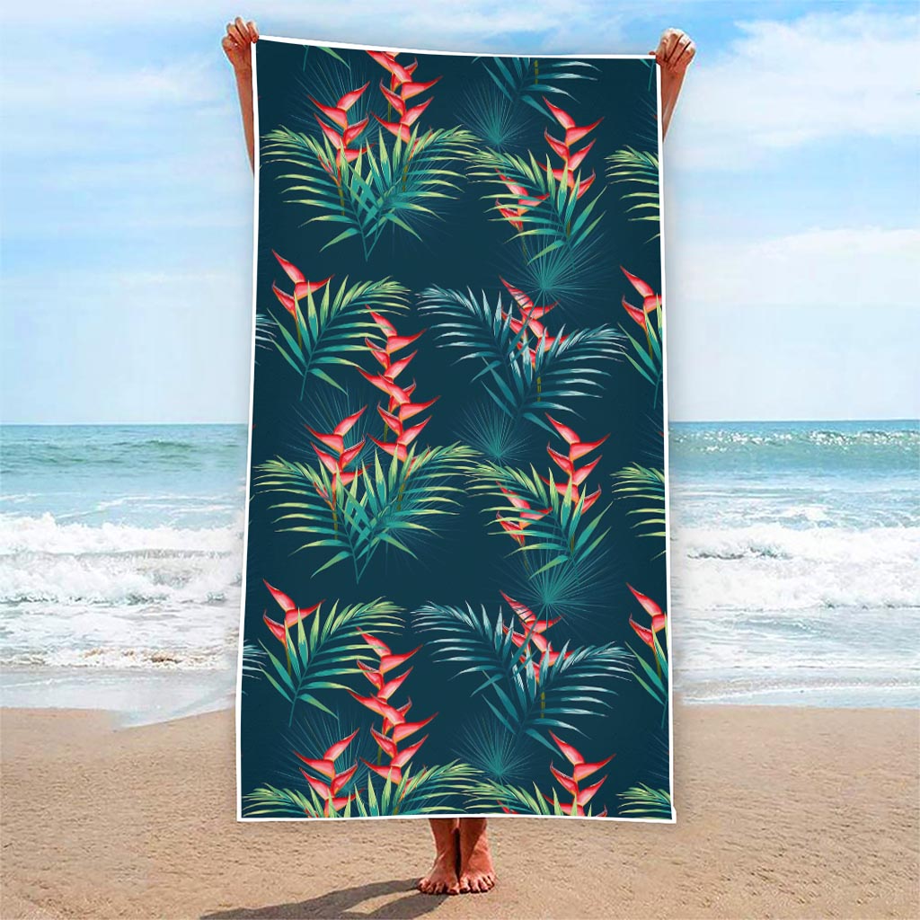 Tropical Plants Hawaii Pattern Print Beach Towel