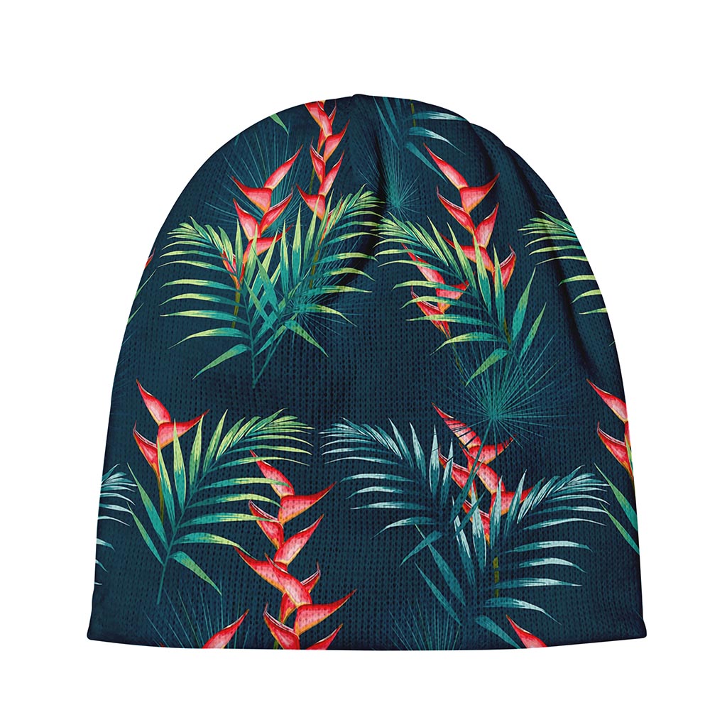 Tropical Plants Hawaii Pattern Print Beanie