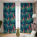 Tropical Plants Hawaii Pattern Print Dimout Pencil Pleat Curtains