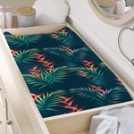 Tropical Plants Hawaii Pattern Print Changing Pad Cover