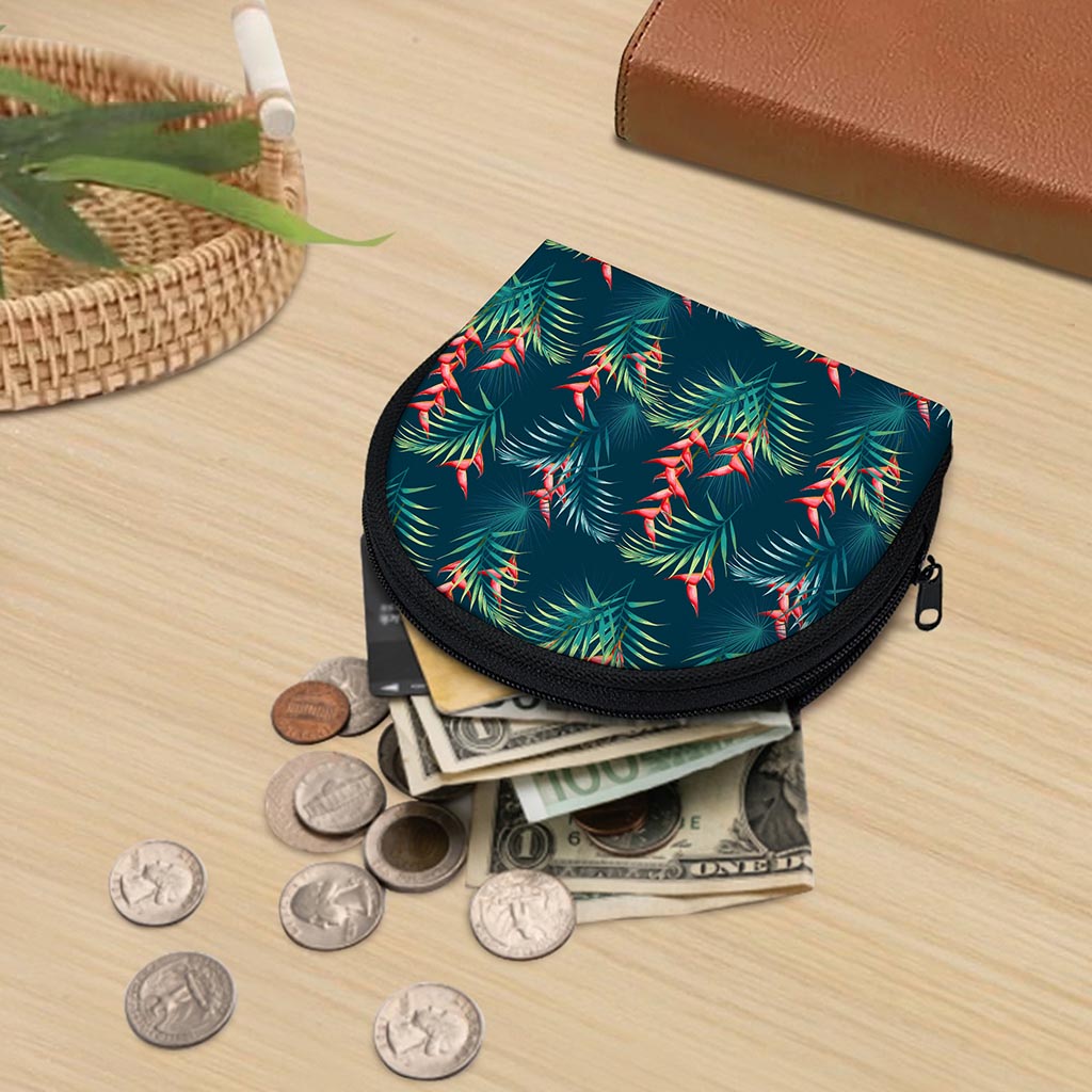 Tropical Plants Hawaii Pattern Print Coin Purse