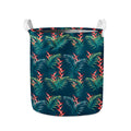Tropical Plants Hawaii Pattern Print Collapsible Laundry Basket