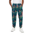Tropical Plants Hawaii Pattern Print Cotton Sweatpants