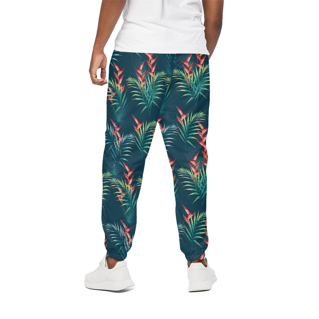Tropical Plants Hawaii Pattern Print Cotton Pants