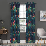 Tropical Plants Hawaii Pattern Print Curtain