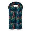 Tropical Plants Hawaii Pattern Print Double Neoprene Wine Tote