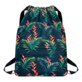 Tropical Plants Hawaii Pattern Print Drawstring Backpack