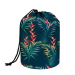 Tropical Plants Hawaii Pattern Print Drawstring Makeup Bag