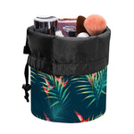 Tropical Plants Hawaii Pattern Print Drawstring Makeup Bag