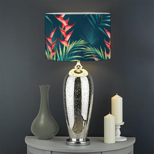 Tropical Plants Hawaii Pattern Print Drum Lamp Shade