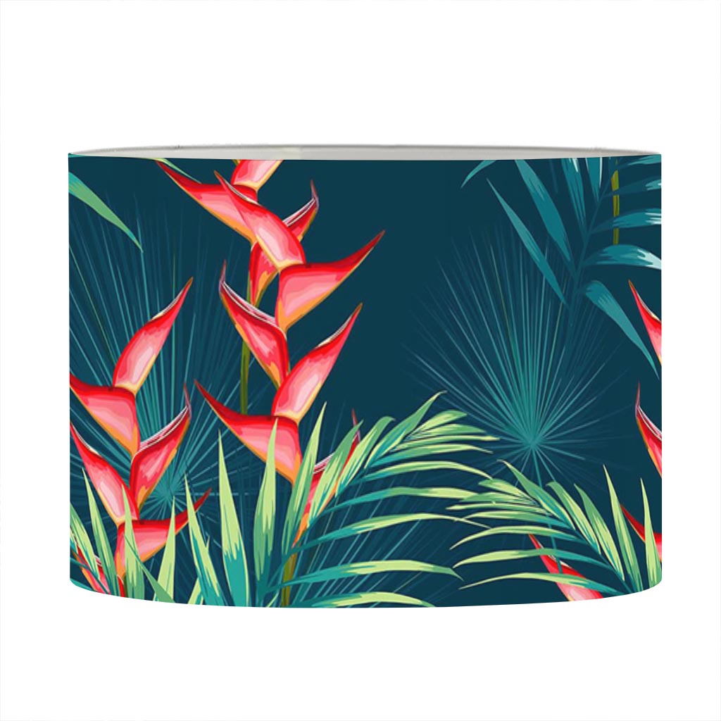 Tropical Plants Hawaii Pattern Print Drum Lamp Shade