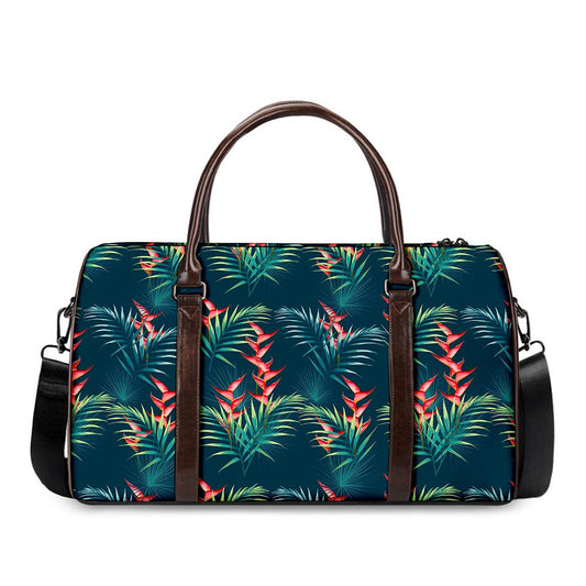 Tropical Plants Hawaii Pattern Print Duffle Bag