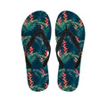 Tropical Plants Hawaii Pattern Print Flip Flops