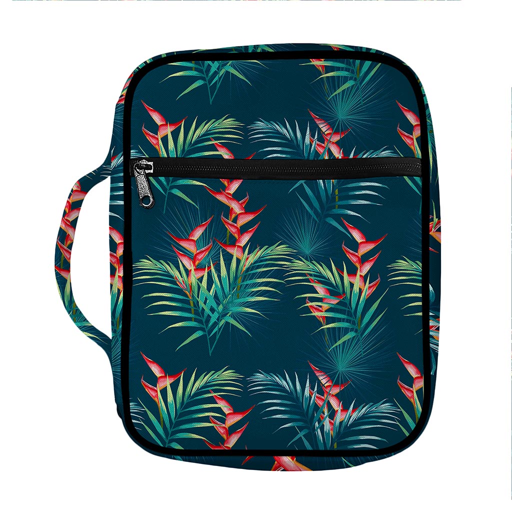 Tropical Plants Hawaii Pattern Print Front Pocket Bible Bag