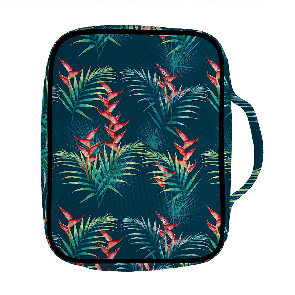 Tropical Plants Hawaii Pattern Print Front Pocket Bible Bag