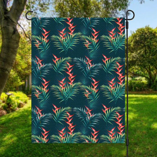 Tropical Plants Hawaii Pattern Print Garden Flag
