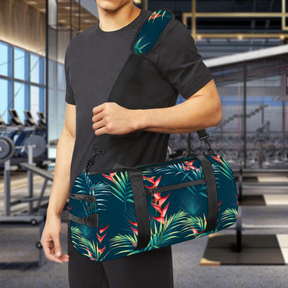 Tropical Plants Hawaii Pattern Print Gym Bag