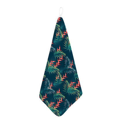 Tropical Plants Hawaii Pattern Print Hand Towel