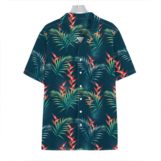 Tropical Plants Hawaii Pattern Print Hawaiian Shirt