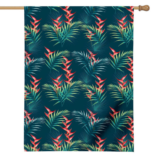 Tropical Plants Hawaii Pattern Print House Flag