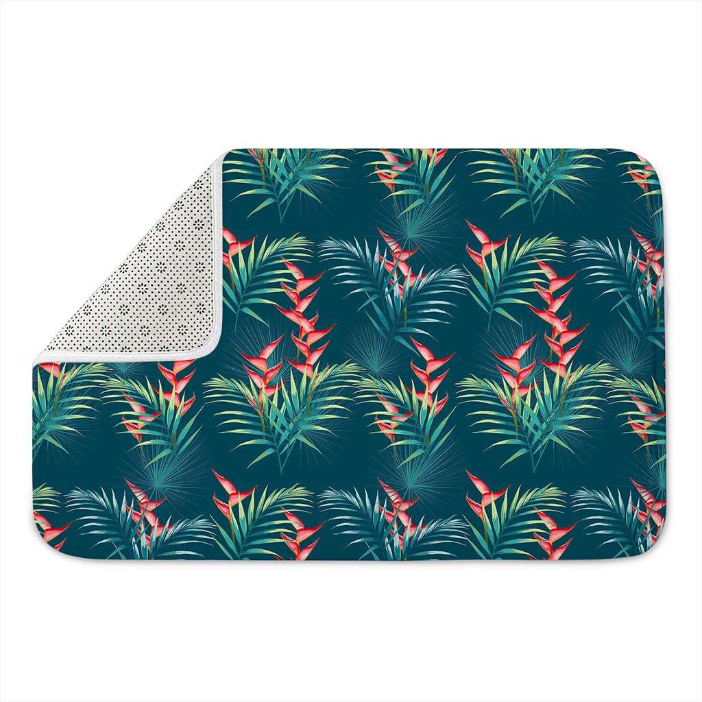 Tropical Plants Hawaii Pattern Print Indoor Door Mat