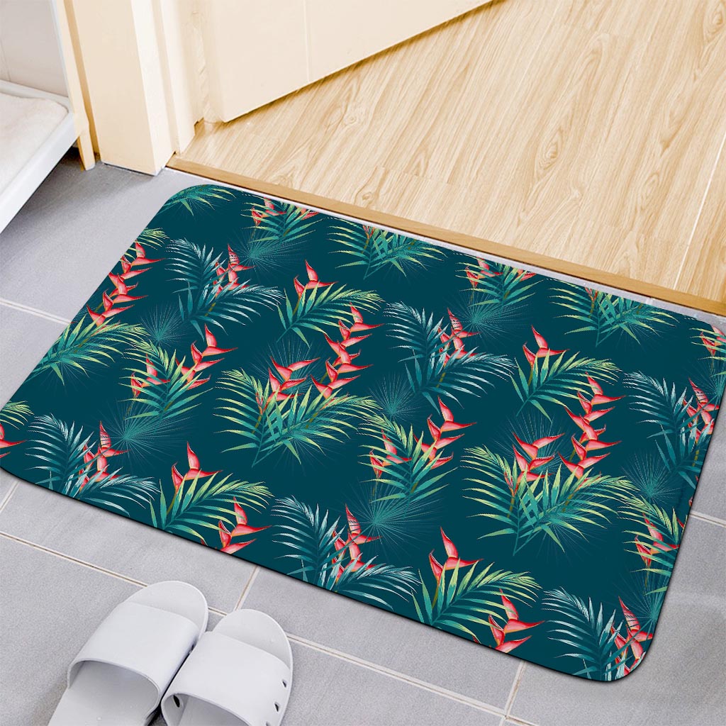 Tropical Plants Hawaii Pattern Print Indoor Door Mat